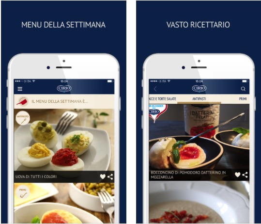 Cirio lancia la nuova app per gli appassionati di cucina