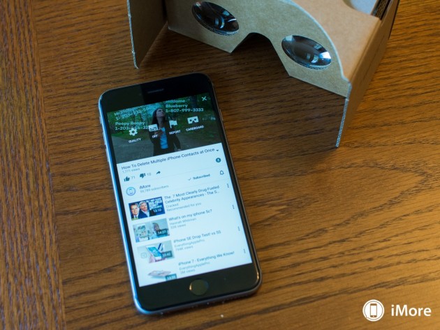 L’app YouTube introduce il supporto ai Google Cardboard
