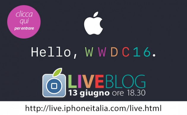 WWDC 2016: è iniziato il LIVE BLOG di iPhoneItalia! [LIVE TERMINATO]