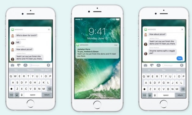 Le nuove notifiche di iOS 10 arriveranno anche sui dispositivi senza 3D Touch