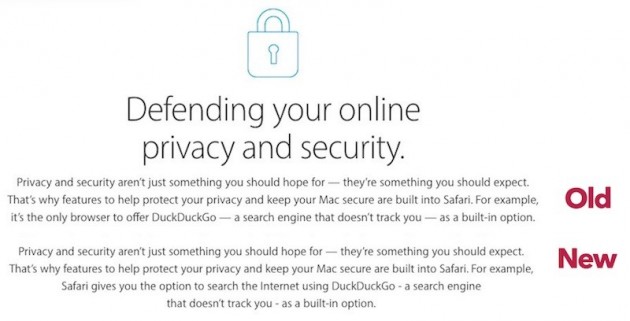 Apple obbligata a cambiare la descrizione di Safari per DuckDuckGo