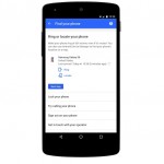 Google My Account attiva la funzione “Find Your Phone”