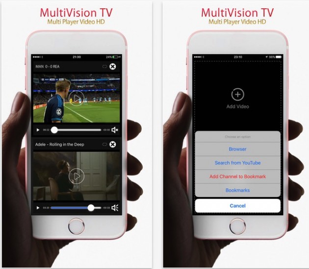 MultiVision TV, l’app che ti permette di visualizzare due video contemporaneamente