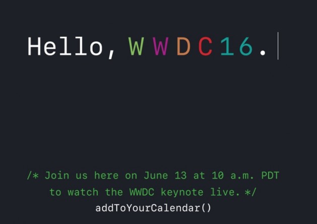 Il keynote della WWDC sarà trasmesso in live streaming