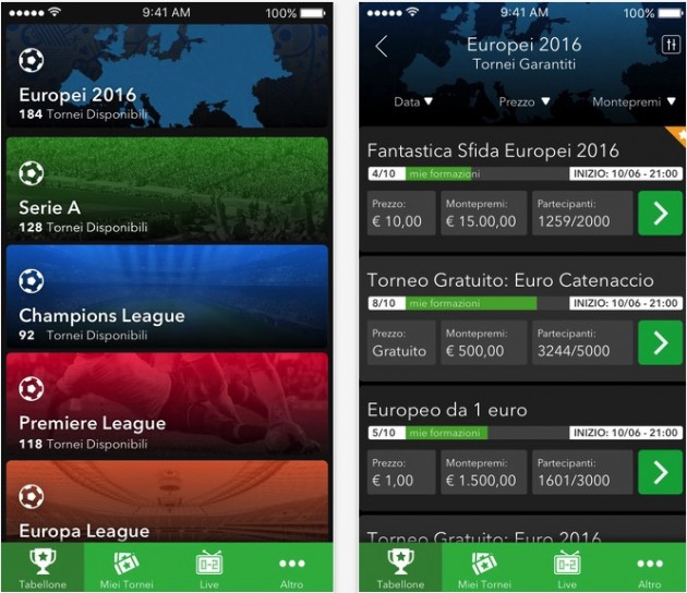 Fantasfida, il nuovo gioco di calcio con premi reali approda anche su iPhone