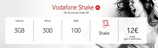 Vodafone lancia la nuova offerta “Vodafone Shake”