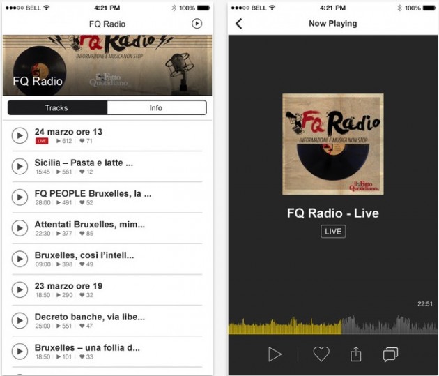 FQ Radio, la nuova app de Il Fatto Quotidiano