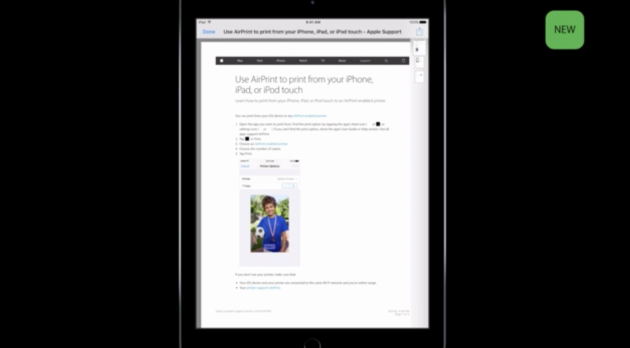 iOS 10 porta miglioramenti per AirPrint la possibilità di stampare in PDF da iPhone
