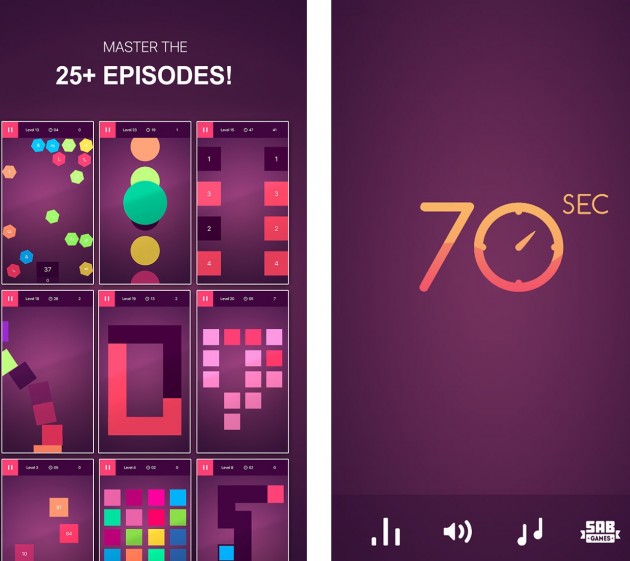 70 seconds – Un nuovo rompicapo per iOS