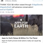 Apple: raccolti 8 milioni di dollari per la campagna “Apps for Earth”