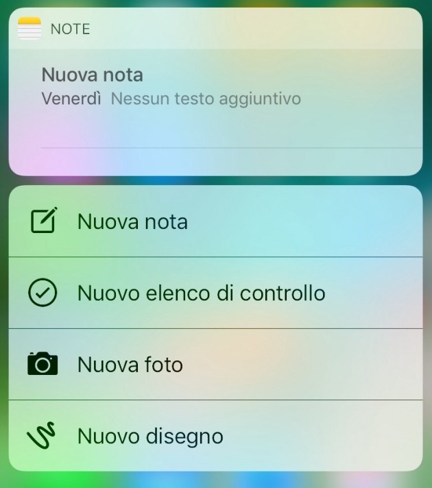 3D Touch note