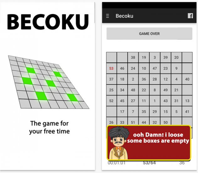 Becoku, un  nuovo puzzle game numerico