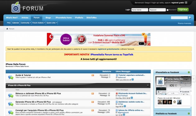Hai già scoperto il Forum di iPhoneItalia?
