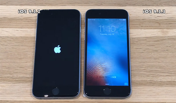 iOS 9.3.3. vs. iOS 9.3.2: appare un video comparativo
