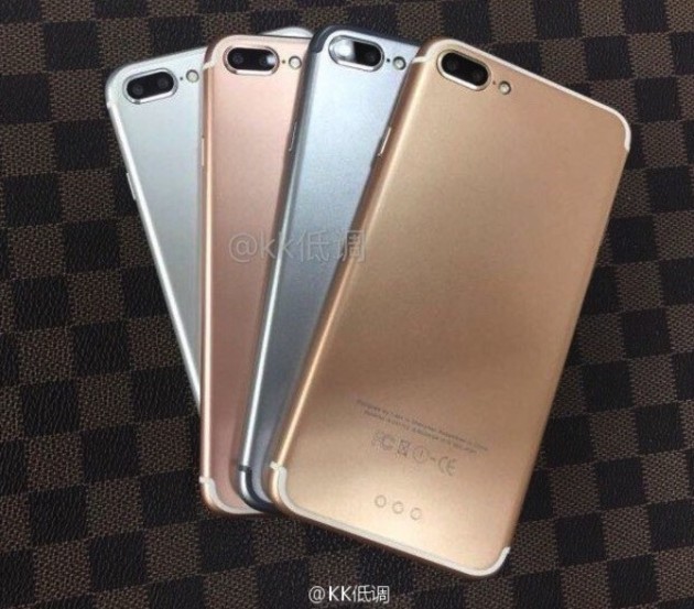 L’iPhone 7 Plus e le sue quattro possibili colorazioni