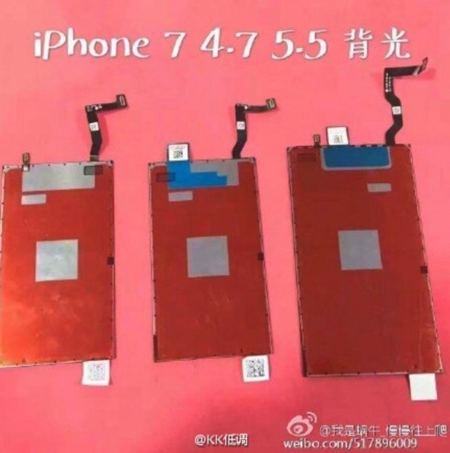 Sono questi i display degli iPhone 7?