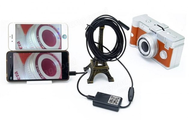 Un endoscopio con videocamera Wi-Fi da utilizzare con l'iPhone - iPhone  Italia