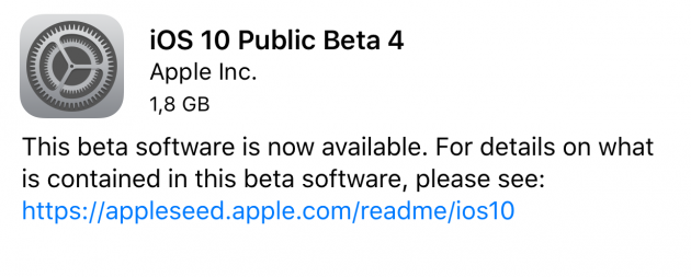iOS 10: disponibile la beta pubblica 4