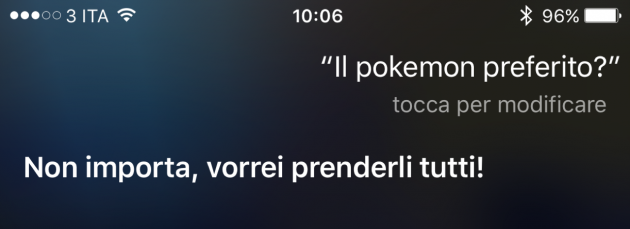 Siri conosce i Pokémon!