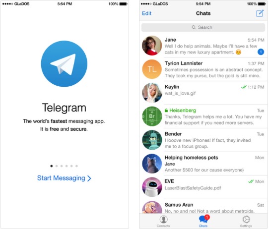 Nuovo aggiornamento per Telegram