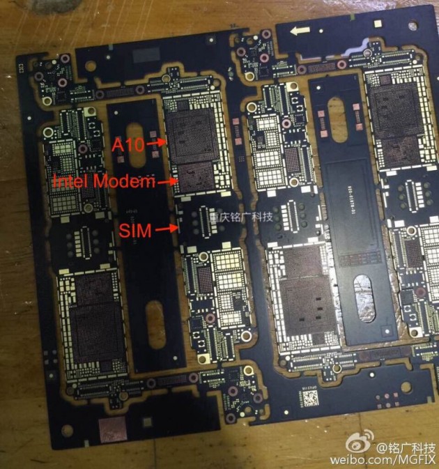 Fotografata la scheda logica di iPhone 7: modem Intel e piccole modifiche