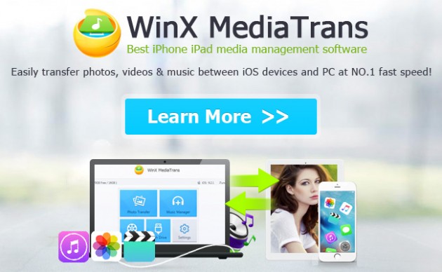 WinX MediaTrans: liberare spazio su iOS trasferendo i contenuti su PC e Mac