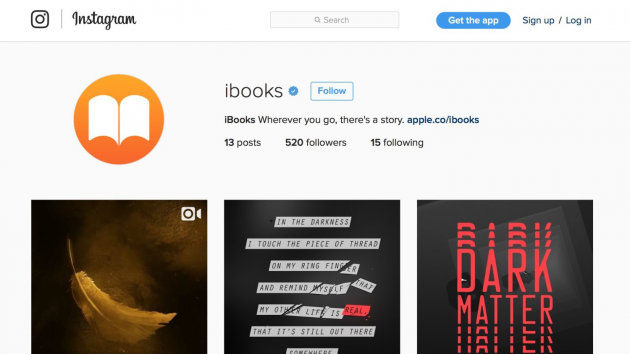 Apple apre il canale Instagram dedicato ad iBooks