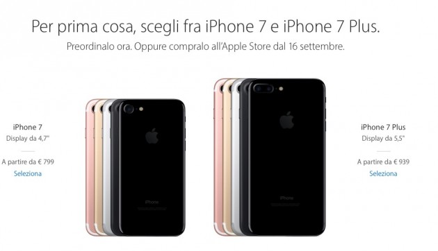iPhone 7 e Apple Watch 2: al via i pre-ordini anche in Italia!