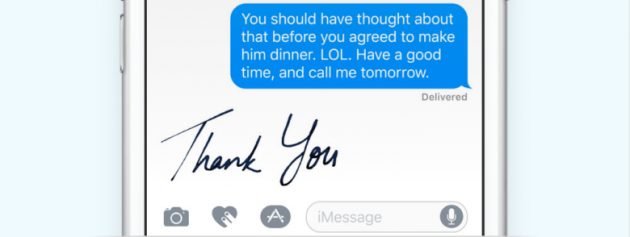 Come inviare un messaggio scritto a mano con iOS 10
