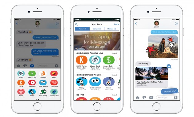 L’App Store di iMessage ha già migliaia di app e pacchetti adesivi