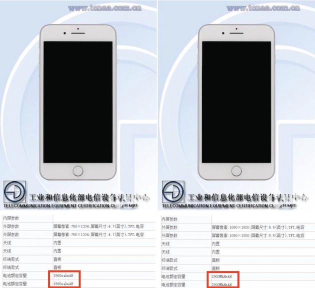 iPhone 7 e iPhone 7 Plus: confermate le caratteristiche tecniche della batteria e della RAM