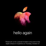 ‘Hello Again’: il 27 ottobre saranno svelati i nuovi MacBook