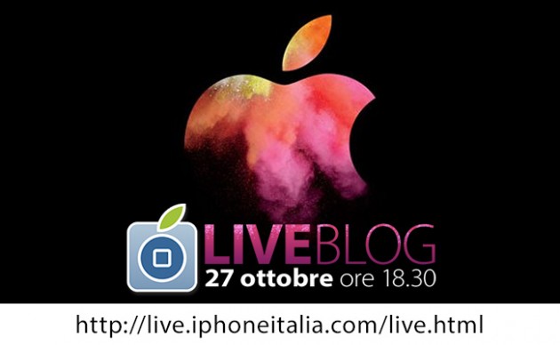 Segui in Diretta su iPhoneItalia l’Evento Apple del 27 Ottobre!