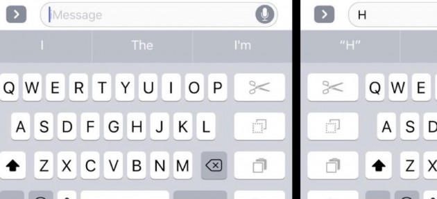 In iOS è presente (ma non attiva) la tastiera da usare ad una mano
