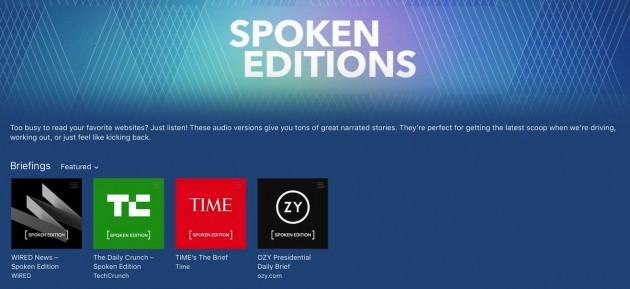 Su iTunes arrivano le Spoken Edition: gli articoli si trasformano in podcast!