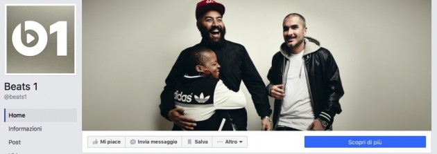 Apple apre la pagina Facebook di Beats 1