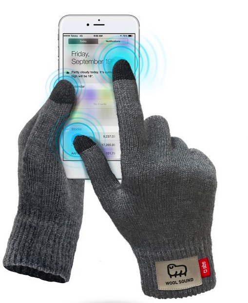 SBS presenta i guanti in lana per schermi touch