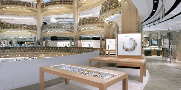 Apple chiuderà l’area Apple Watch nella Galeries Lafayette a Parigi