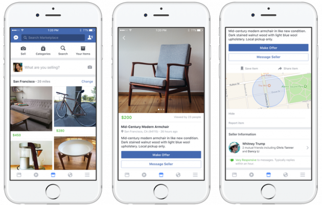 Nasce Facebook Marketplace, la nuova piattaforma per vendere e acquistare oggetti
