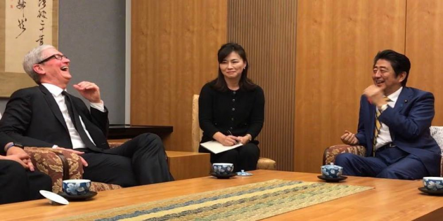Tim Cook ha incontrato il Primo Ministro del Giappone