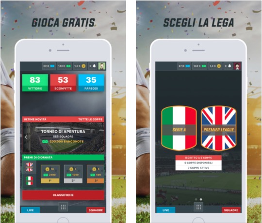 FantaRevolution: fantasy game sui campionati di Serie A e Premier League