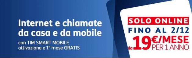 TIM Smart Mobile raddoppia: 1000 minuti al mese e 3GB di traffico mobile
