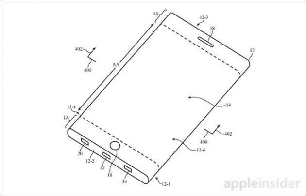 Nuovo brevetto Apple: iPhone curvo e con schermo pieghevole