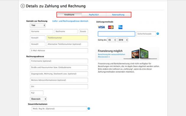 Su Apple Store online non si può più pagare tramite bonifico bancario