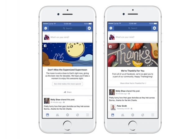 Facebook lancia i biglietti di auguri e le schede eventi