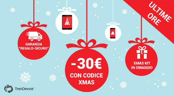 TrenDevice: ultime ore coupon 30€ e garanzia “Regalo-Sicuro”