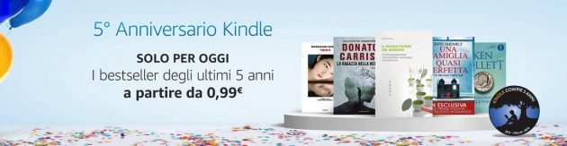 Amazon offre i bestseller Kindle da partire a 0,99€!