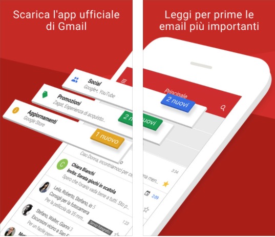 Gmail si aggiorna con il supporto al 3D Touch