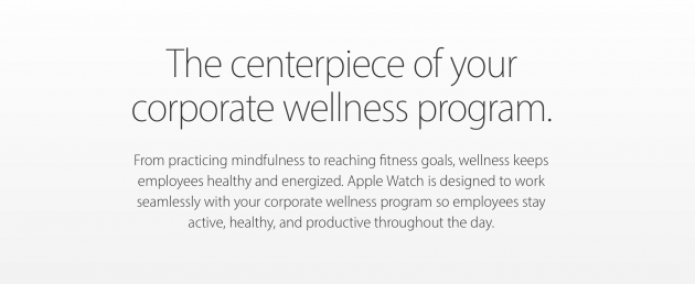 Apple promuove l’Apple Watch per i programmi di fitness e benessere aziendali