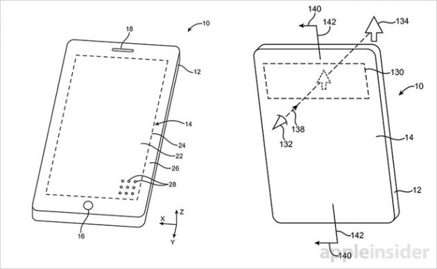 In un brevetto Apple ecco l’iPhone con display “full-face”